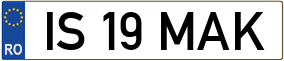 Truck License Plate